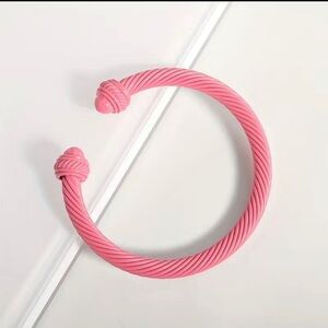 Twisted wire bracelet.